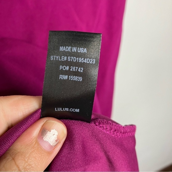Lulus magenta sexy skater dress size medium - Picture 7 of 10